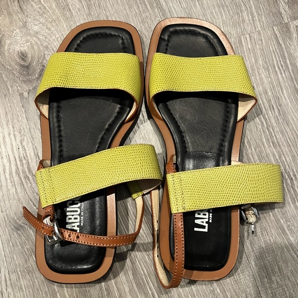 Labucq Shoes - Labucq Charli green sandals